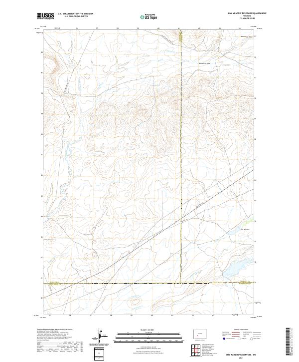 Hay Meadow Reservoir topographic map thumbnail