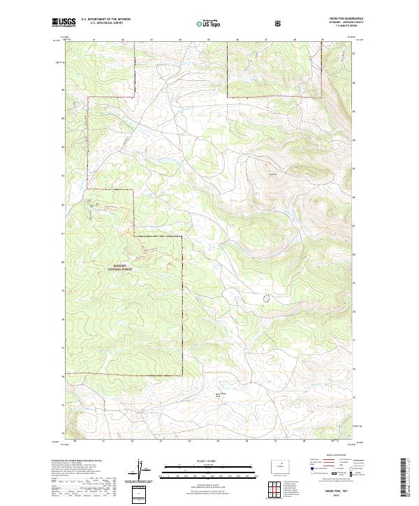 Hazelton topographic map thumbnail