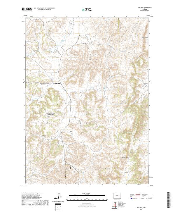Hell Gap 2021 topographic map thumbnail