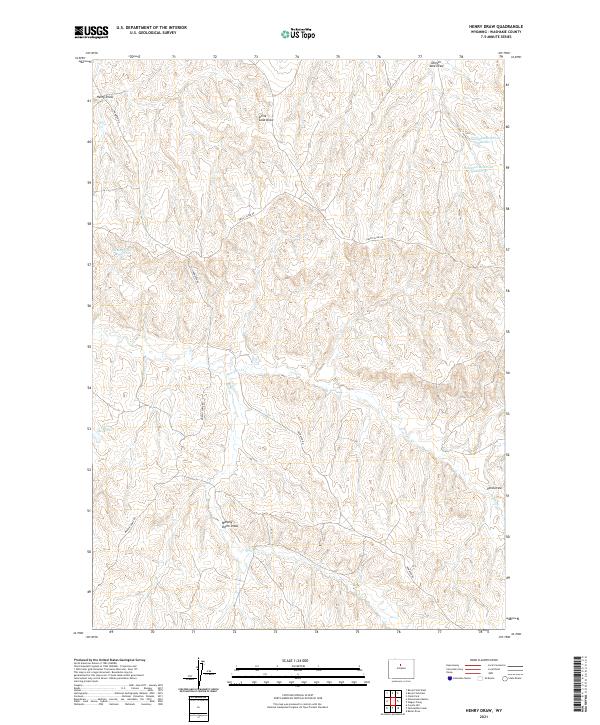 Henry Draw 2021 topographic map thumbnail
