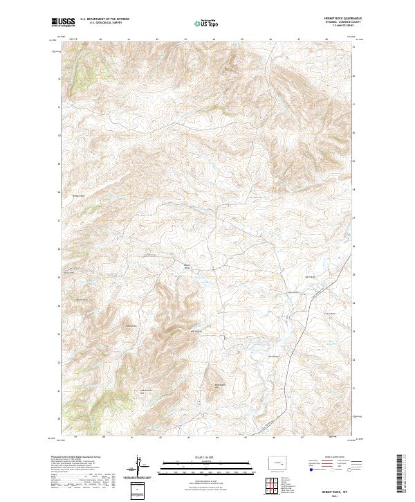 Hermit Rock topographic map thumbnail