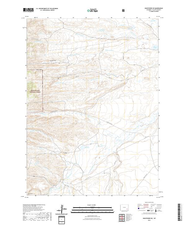 Hightower SW 2021 topographic map thumbnail