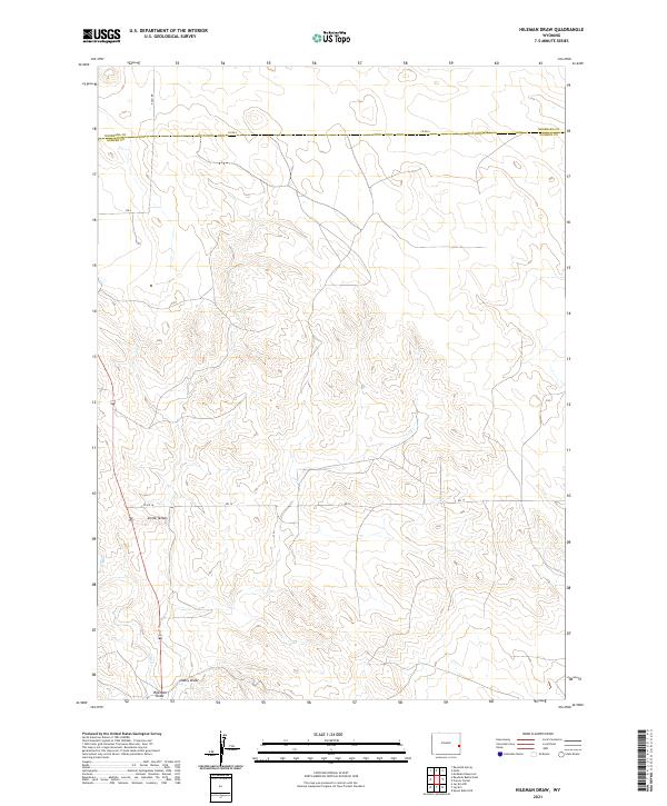 Hileman Draw 2021 topographic map thumbnail