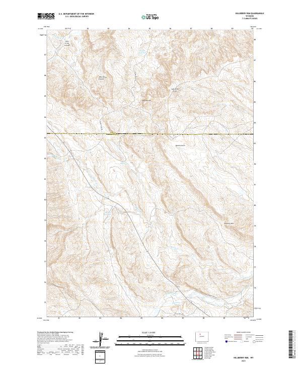 Hillberry Rim 2021 topographic map thumbnail
