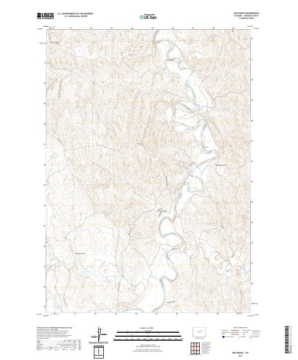 Hoe Ranch topographic map thumbnail