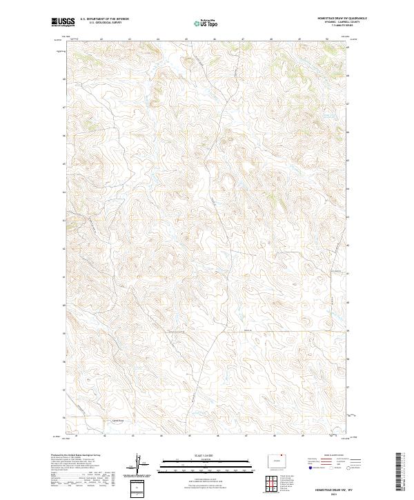 Homestead Draw SW topographic map thumbnail