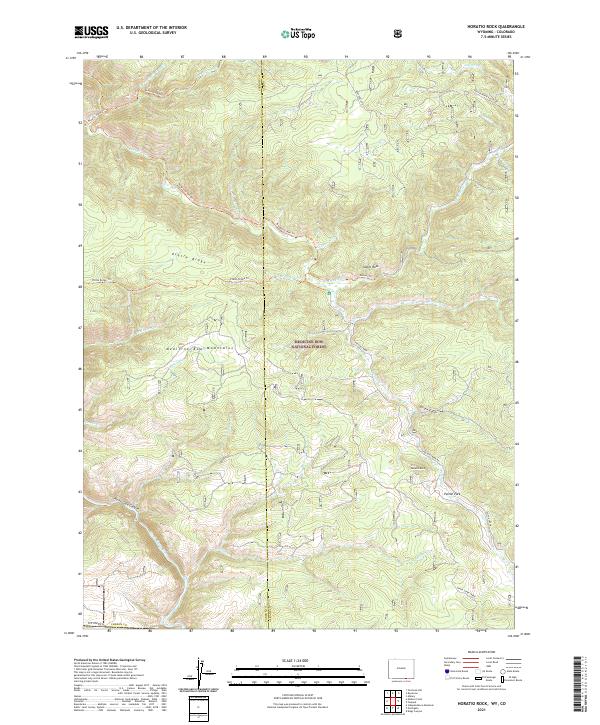 Horatio Rock topographic map thumbnail