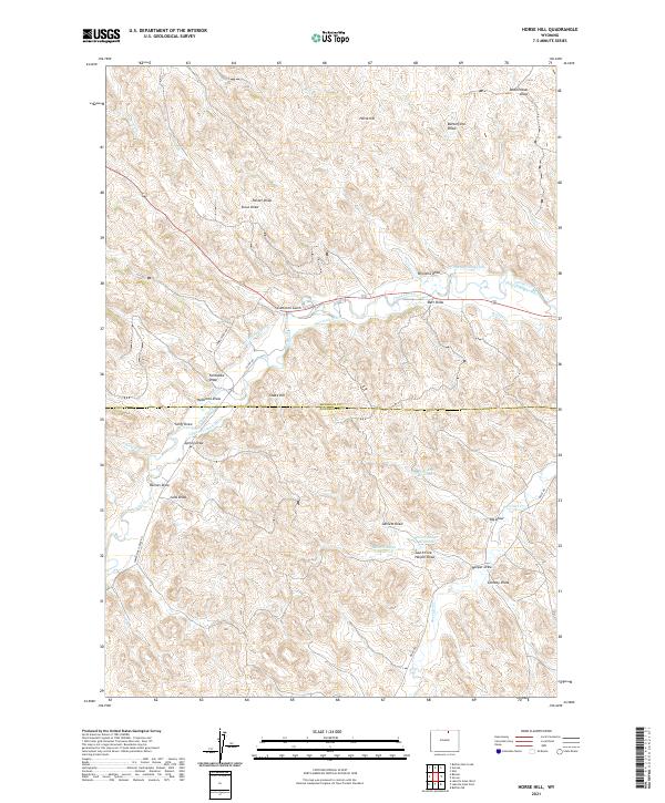 Horse Hill topographic map thumbnail