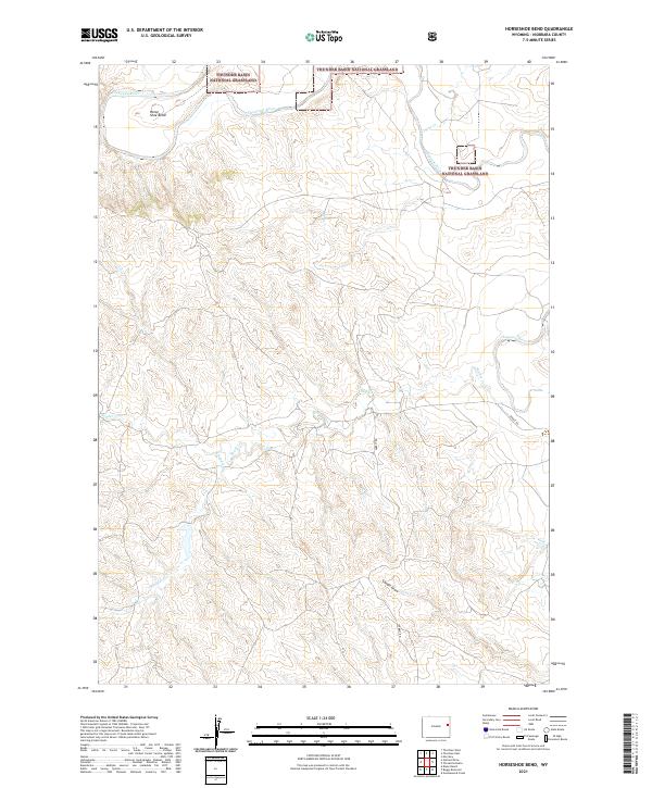 Horseshoe Bend 2021 topographic map thumbnail