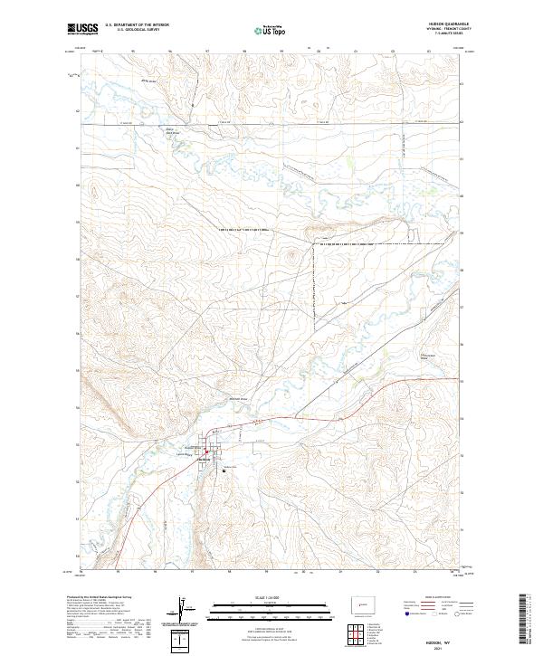 Hudson topographic map thumbnail