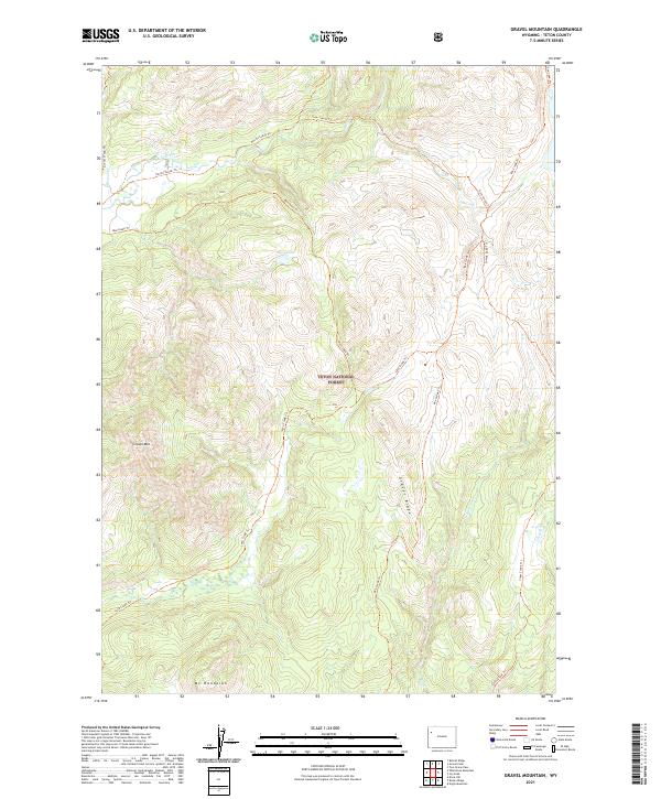 Gravel Mountain topographic map thumbnail
