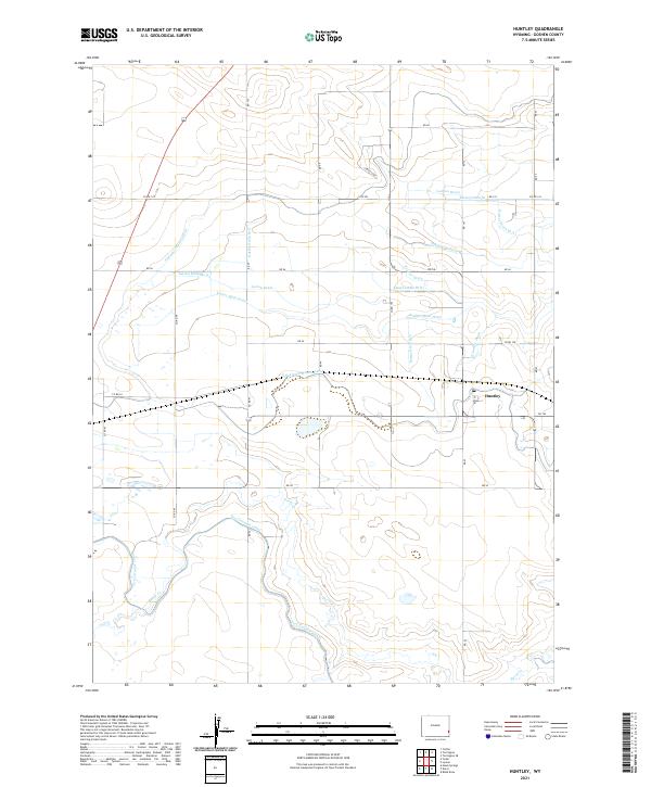 Huntley 2021 topographic map thumbnail