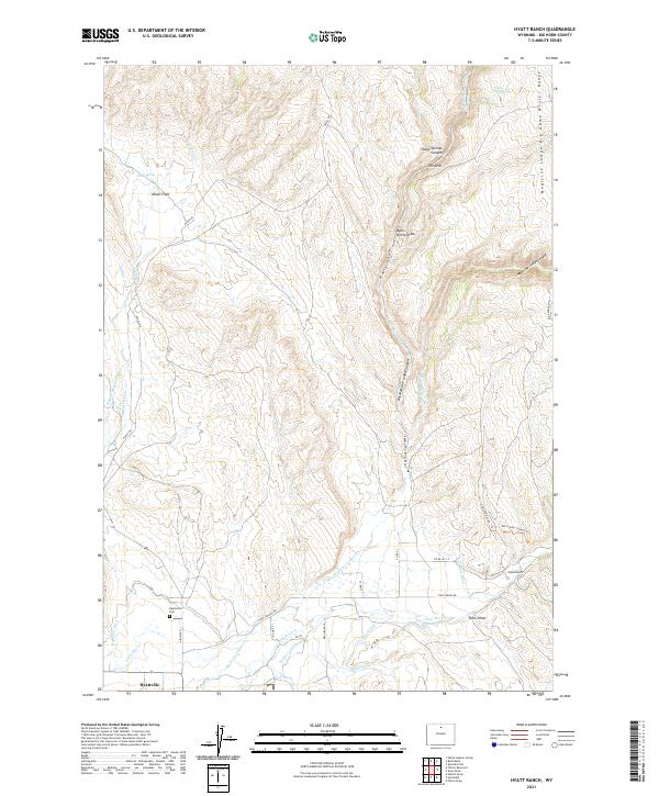 Hyatt Ranch topographic map thumbnail