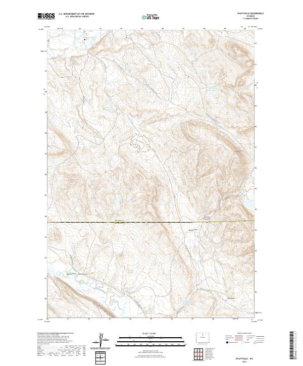 Hyattville 2021 topographic map thumbnail