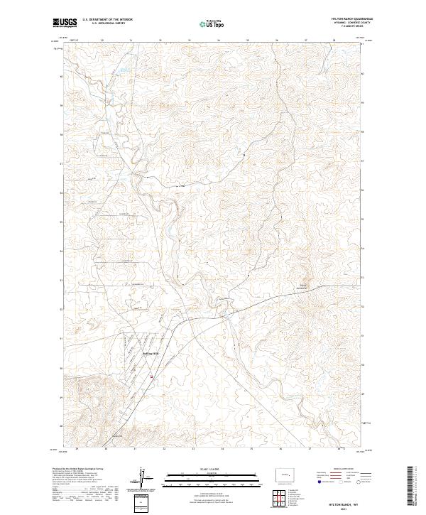 Hylton Ranch topographic map thumbnail