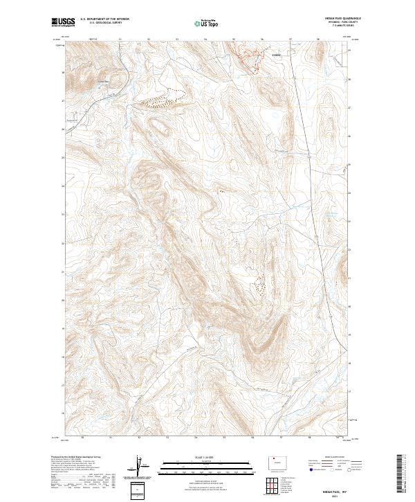 Indian Pass topographic map thumbnail