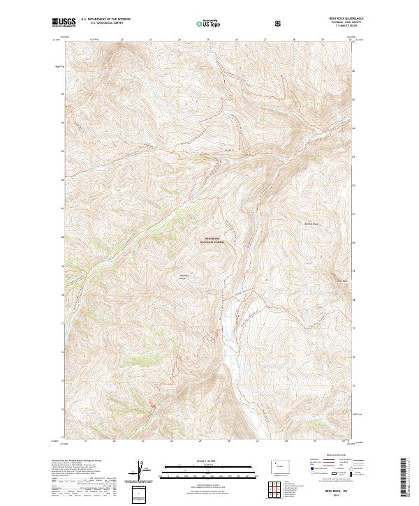 Irish Rock 2021 topographic map thumbnail
