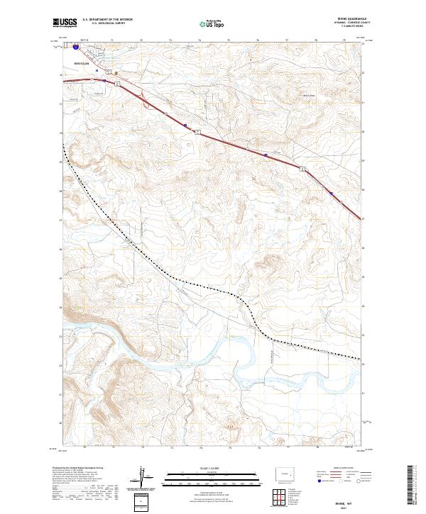 Irvine topographic map thumbnail