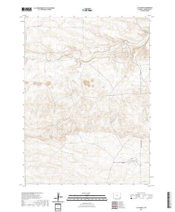 J H D Ranch topographic map thumbnail
