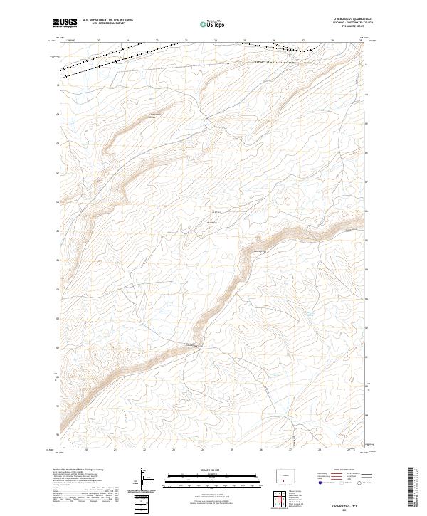 J O Dugway topographic map thumbnail