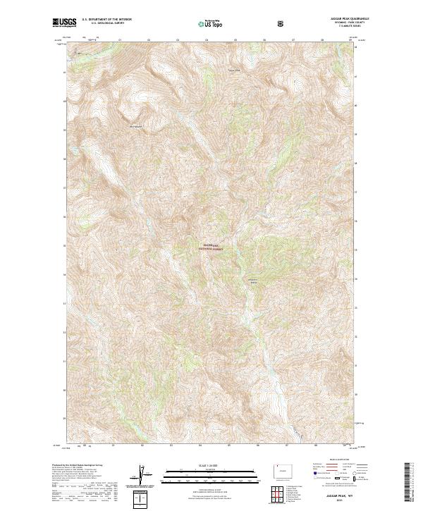 Jaggar Peak topographic map thumbnail