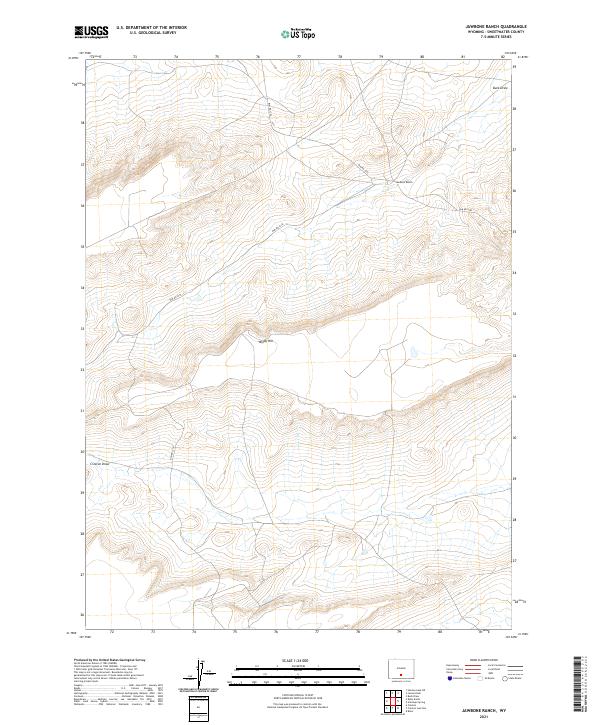 Jawbone Ranch topographic map thumbnail