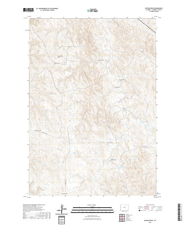 Jeffers Draw topographic map thumbnail