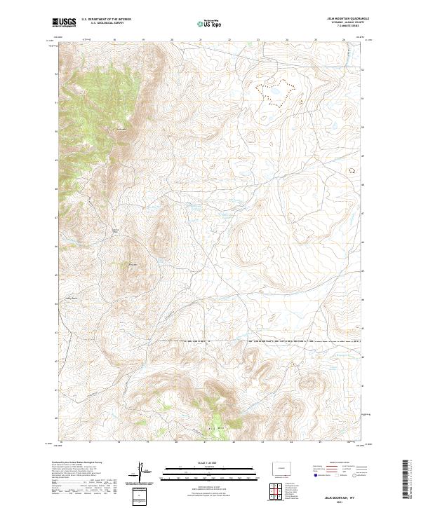 Jelm Mountain topographic map thumbnail