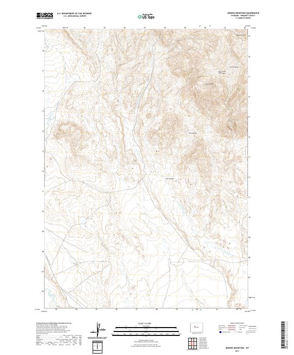 Jenkins Mountain topographic map thumbnail