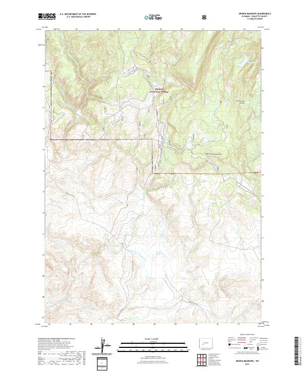 Jensen Meadows 2021 topographic map thumbnail