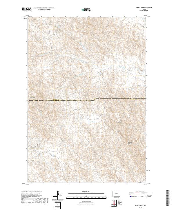 Jewell Draw topographic map thumbnail