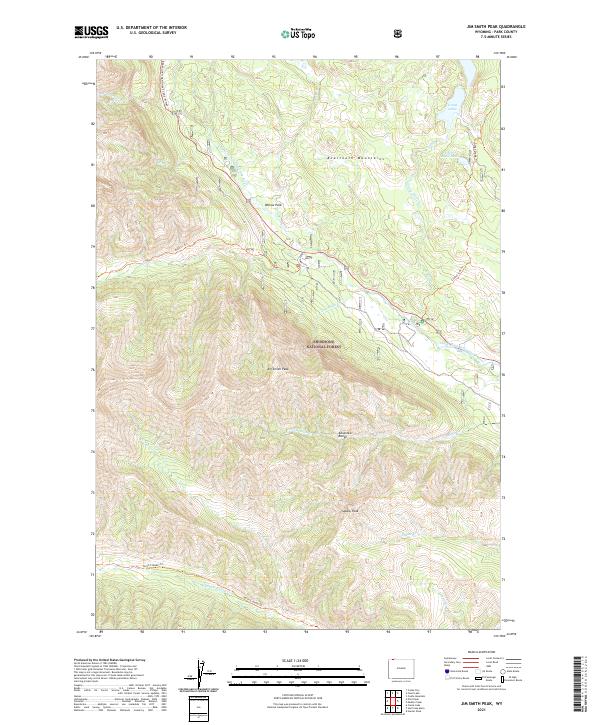Jim Smith Peak 2021 topographic map thumbnail