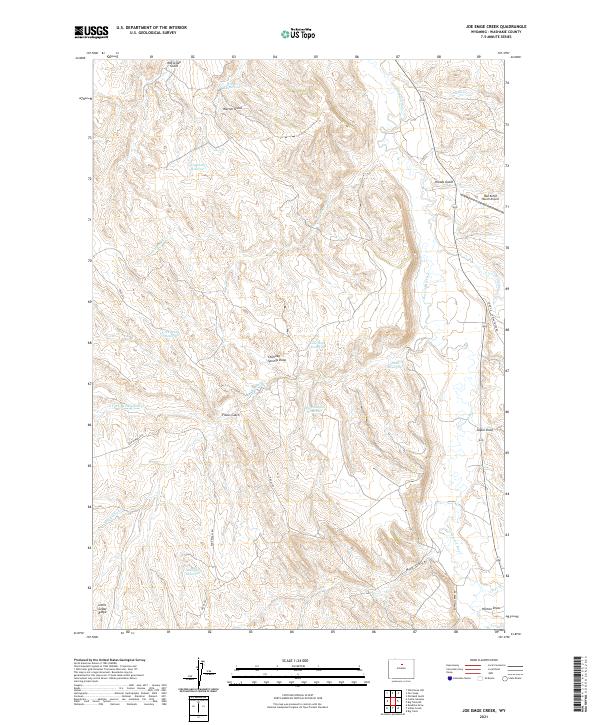 Joe Emge Creek topographic map thumbnail