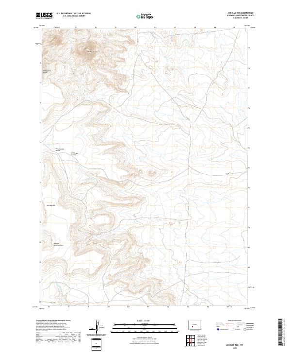 Joe Hay Rim topographic map thumbnail