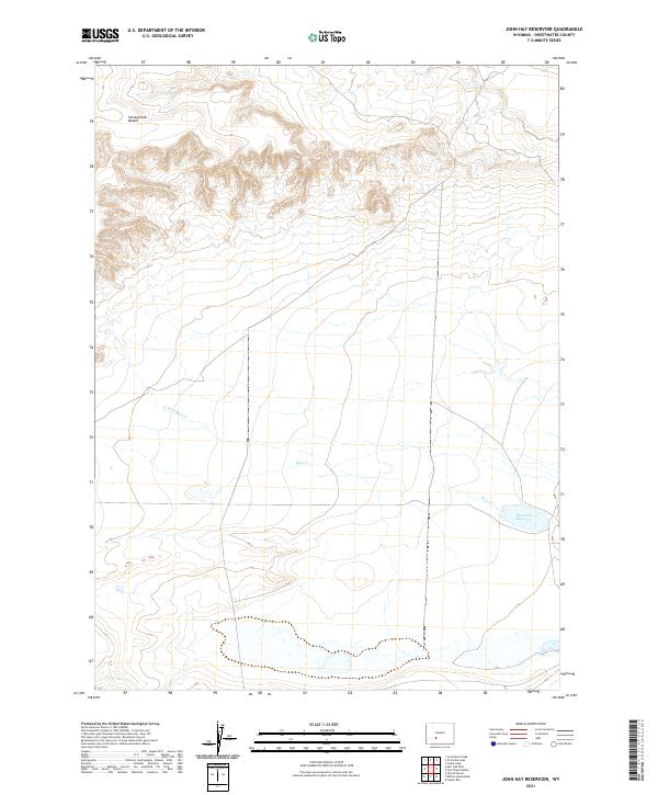John Hay Reservoir topographic map thumbnail