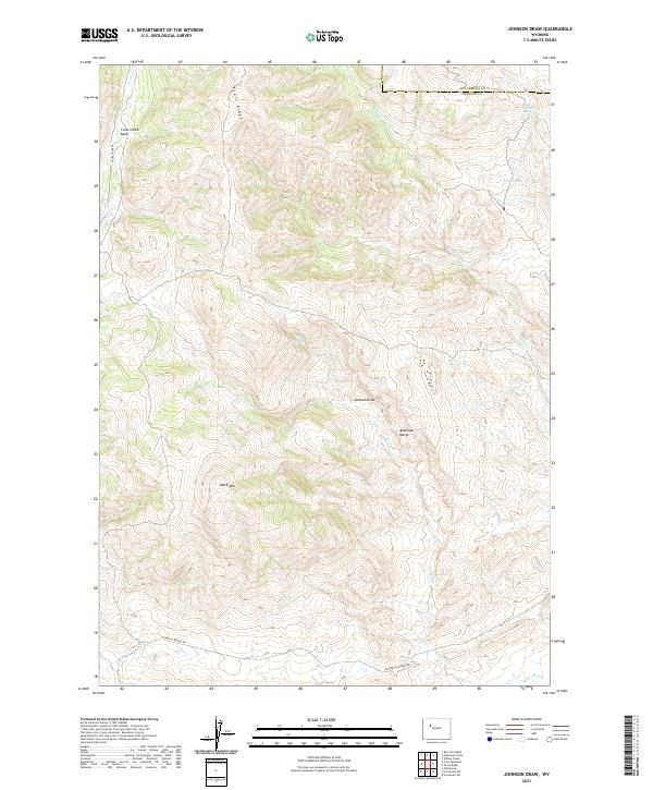 Johnson Draw topographic map thumbnail