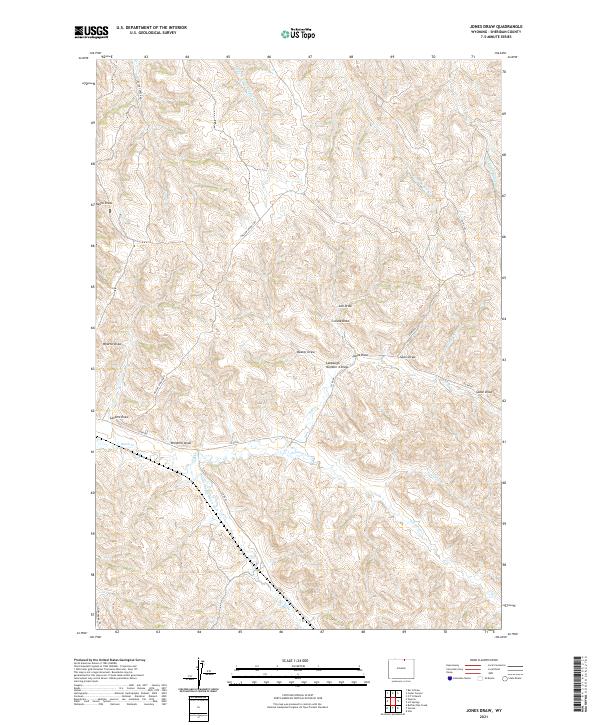 Jones Draw topographic map thumbnail