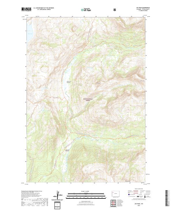 Joy Peak topographic map thumbnail