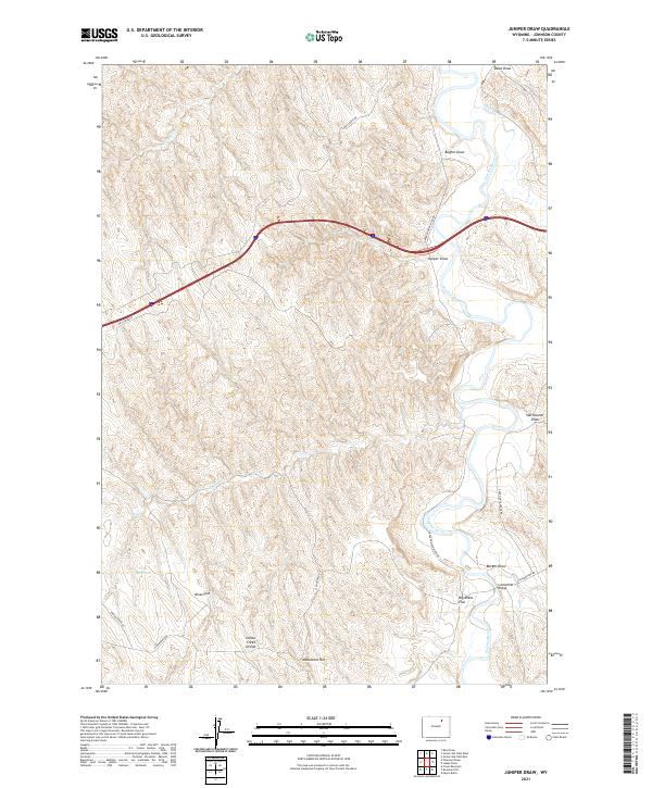 Juniper Draw topographic map thumbnail