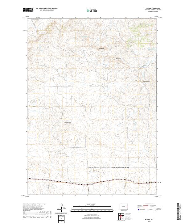 Keeline 2021 topographic map thumbnail