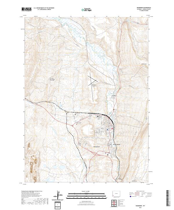 Kemmerer topographic map thumbnail