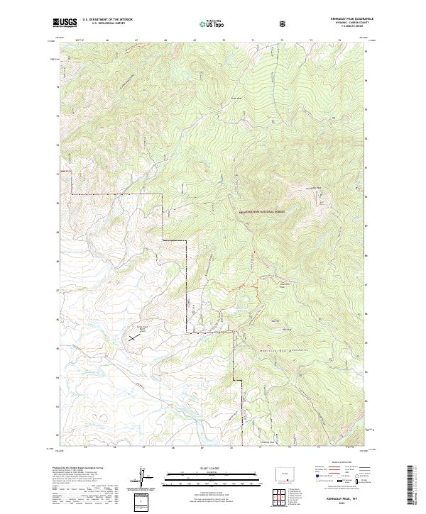 Kennaday Peak topographic map thumbnail