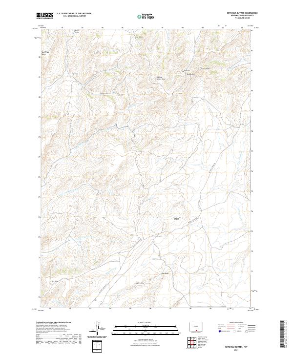 Ketchum Buttes topographic map thumbnail