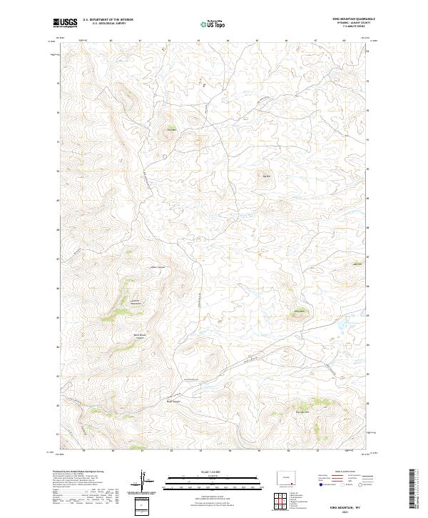 King Mountain 2021 topographic map thumbnail
