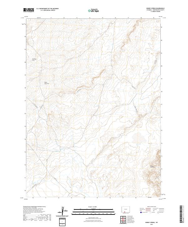 Kinney Spring 2021 topographic map thumbnail