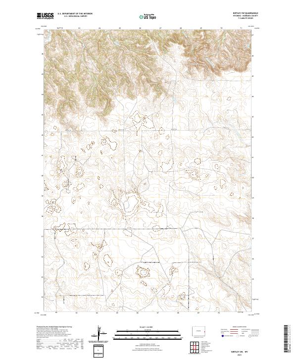 Kirtley SW topographic map thumbnail