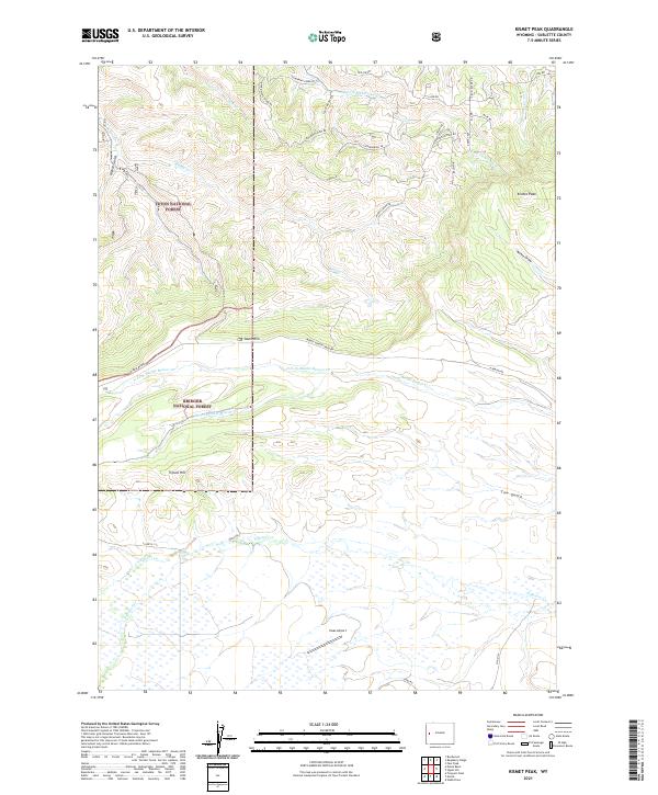 Kismet Peak topographic map thumbnail