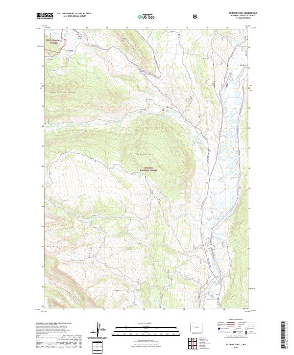 Klondike Hill topographic map thumbnail
