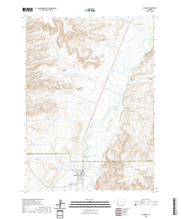 La Barge 2021 topographic map thumbnail