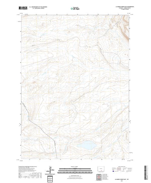 La Marsh Creek East topographic map thumbnail